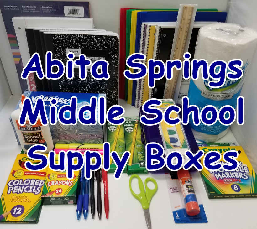 Abita Springs Middle 2023-24 School Supply Packs