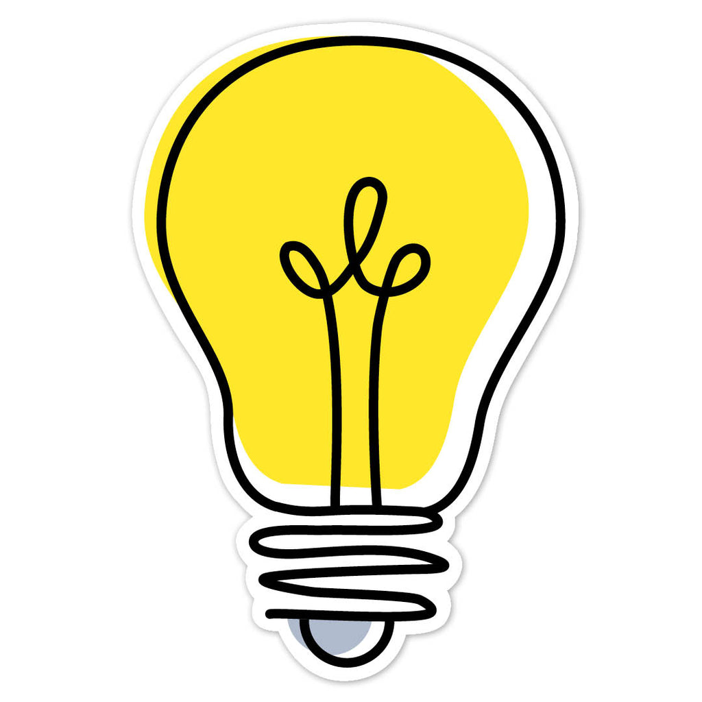 Creative Teaching Doodle Lightbulb 6" Designer Cut-Outs, 36 Count (CTP 15091)