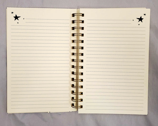 Emily + Meritt Notebook, Black Roses, 5.5" x 8.5" 80 Sheets Spiral (EM100-405)