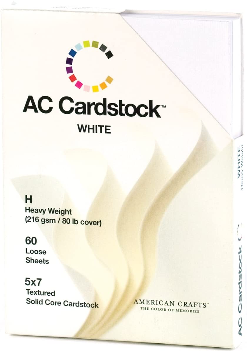 American Crafts 5' x 7 Cardstock, White (71289) – Ramrock School & Office  Supplies