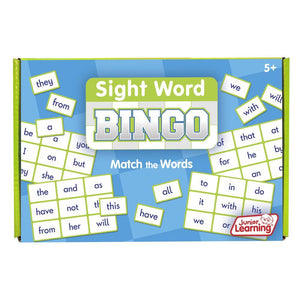 Junior Learning SIGHT WORD Bingo Game Grades K-1 (JL 545)