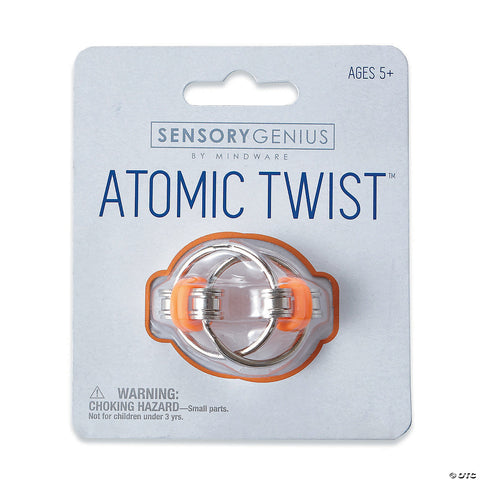 Mindware Sensory Genius Atomic Twist Fidget, Blue or Orange (13785012)