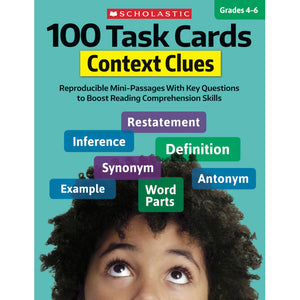 Scholastic 100 Task Cards, Context Clues (SC 860317)