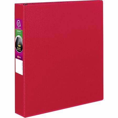 Avery Durable 1.5" Slant-Ring Binder, Red (AVE 27202)