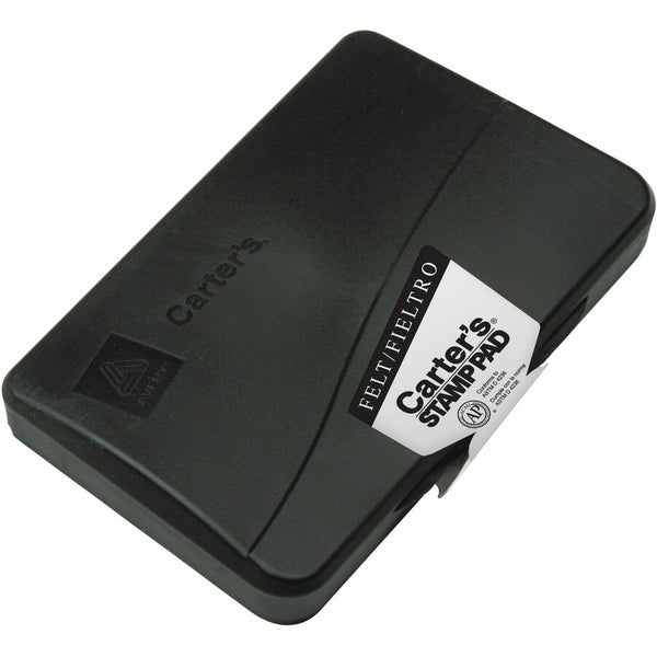 Carter's Felt Black Stamp Pad, 3.15" x 6.12" (AVE 21082)