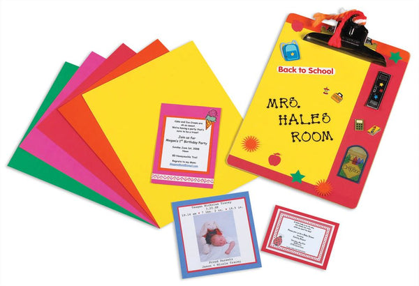 Pacon Bright Card Stock, 5 Assorted Colors, 8-1/2" x 11", 100 Sheets (P101175)