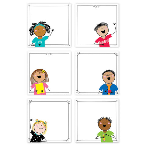 Creative Teaching Press Stick Kids 6" Designer Cut-Outs (CTP 10679)