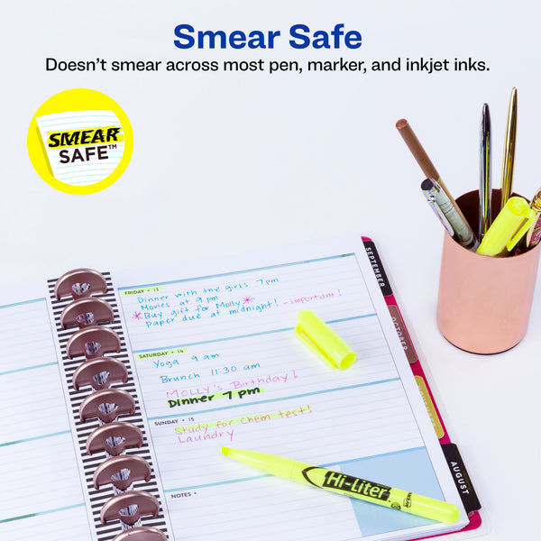 Avery Hi-Liter Value Pack Pen-Style Hi Liters, Yellow, 200 Count (AVE 23825)
