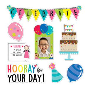 Creative Teaching Stick Kids Happy Birthday Mini Bulletin Board (CTP 10889)