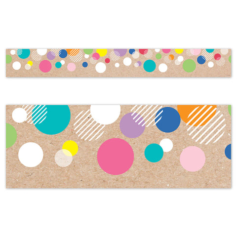 Creative Teaching Krafty Pop Colorful Kraft Bubbles EZ Border (CTP 10908)