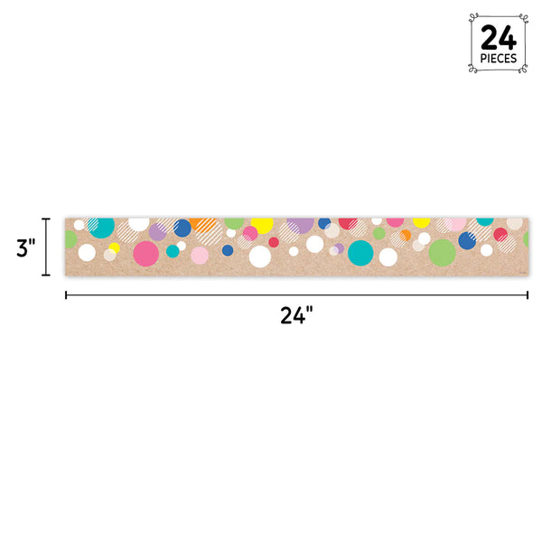 Creative Teaching Krafty Pop Colorful Kraft Bubbles EZ Border (CTP 10908)
