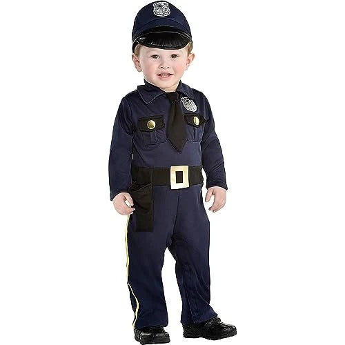 Amscan Cop Recruit Infant Costume, 6-12 Months (846780)