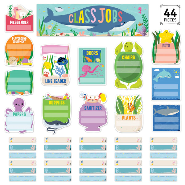 Creative Teaching Press Sea Friends Class Jobs Mini Bulletin Board (CTP 10997)