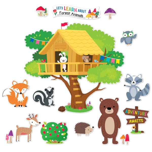 Creative Teaching Press Woodland Friends Treehouse Bulletin Board (CTP 11091)
