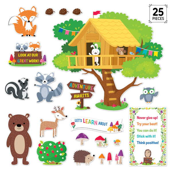 Creative Teaching Press Woodland Friends Treehouse Bulletin Board (CTP 11091)