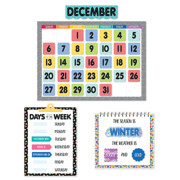 Creative Teaching Press Core Decor Pattern Play Calendar Set Bulletin Board (CTP 11112)