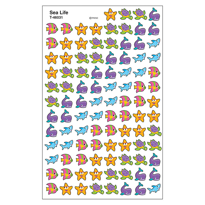 Trend Enterprises Super Shapes Stickers, Sea Life (T 46031)