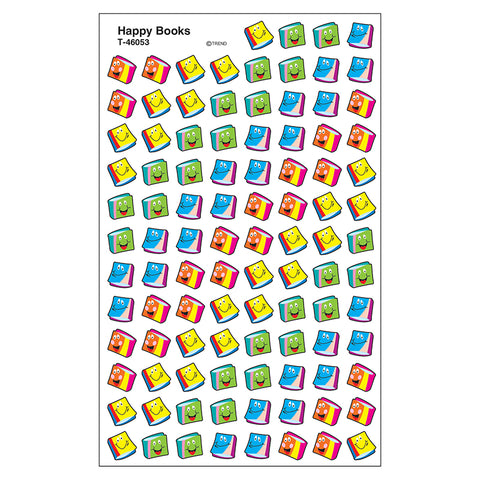 Trend Enterprises Super Shapes Stickers, Happy Books (T 46053)