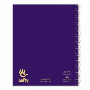 Left-Handed Notebooks 1SUB 10 1/2 x 8 1/2 (RS 13505)