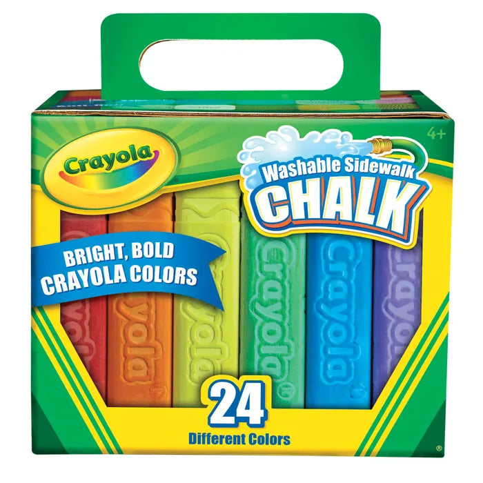 Crayola Washable Sidewalk Chalk, 24 Count (BIN 51202)