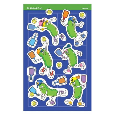 Trend Enterprises Super Shapes Stickers, Pickleball Fun! (T 46364)