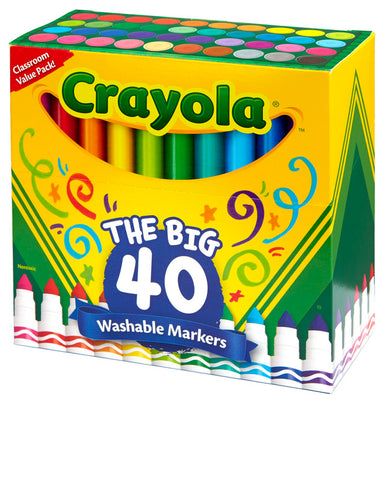 Crayola The Big 40 Washable Markers (BIN 58-7858)