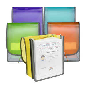 C-Line 7-Pocket Vertical Backpack File, Letter Size, Assorted (CLI 58700)