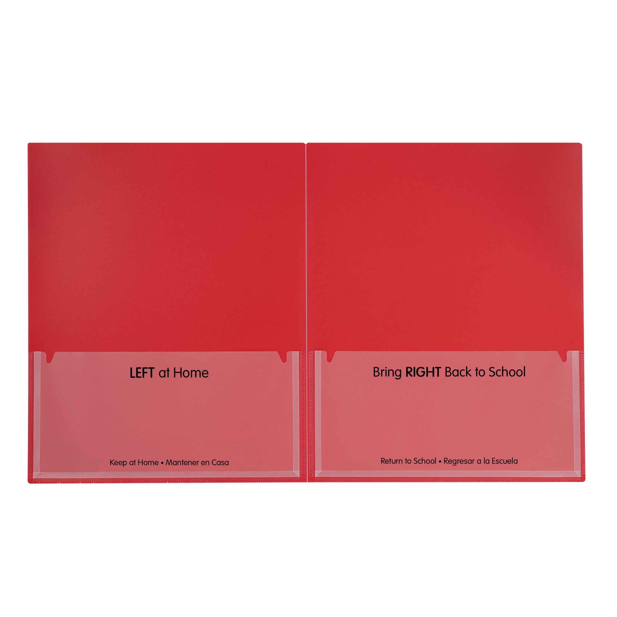 C-Line Classroom Connector Folders Red, 25 Per Box (CLI 32004)