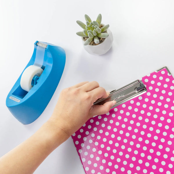 BAZIC Standard Size Confetti Polka Dot Paperboard Clipboard w/ Low Profile Clip (1812)