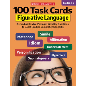 Scholastic 100 Task Cards,  Figurative Language (SC 860315)
