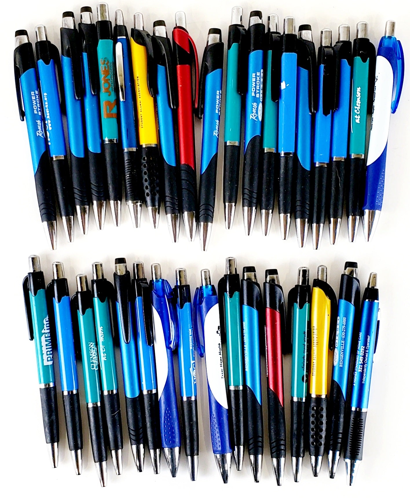 Bulk Lot of 300 Misprinted Retractable Ballpoint Pens  (Lot #2376)