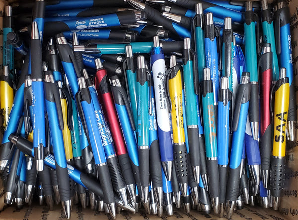 Bulk Lot of 300 Misprinted Retractable Ballpoint Pens  (Lot #2376)