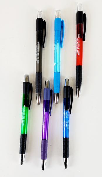 Bulk Lot of 125 Misprinted Retractable Ballpoint Pens  (Lot #2380)