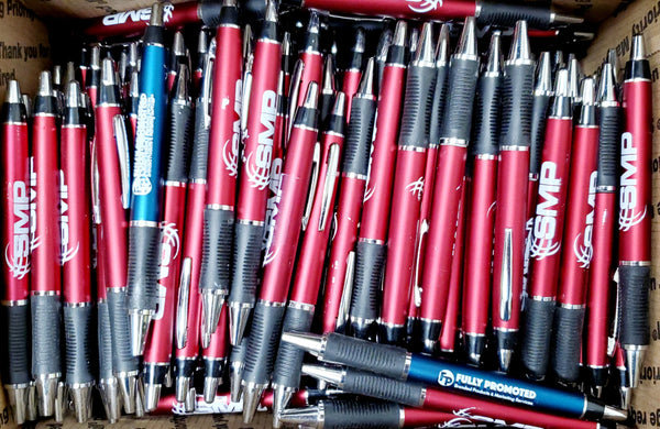 Bulk Lot of 225 Misprinted Retractable Ballpoint Pens  (Lot #2404)