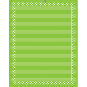 Teacher Created Lime Polka Dot 10 Pocket Chart (TCR 20745)