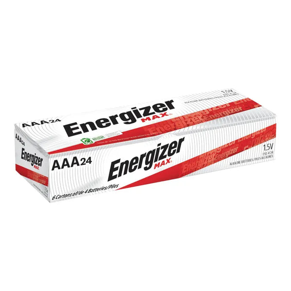Energizer Max AAA Alkaline Batteries, Pack of 24 (E92BP-24)