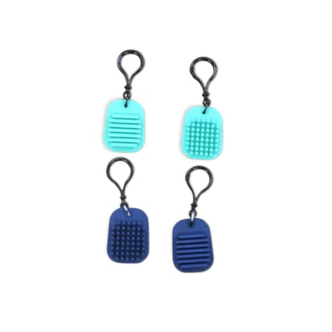 BouncyBand Calming Clips Keychain Fidgets, 12 Pack (BBAFDCC)