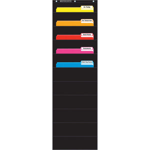 Scholastic File Organizer Pocket Chart, Black (SC 573276)