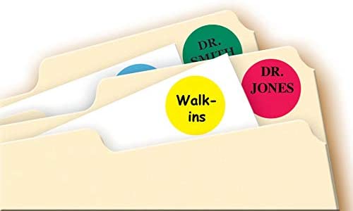 Avery Removable Color-Coding Labels, Removable Adhesive, Assorted Colors, 3/4" Diameter, 1,008 Labels (AVE 5472)