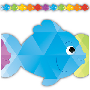 Teacher Created Colorful Fish Die-Cut Border Trim (TCR 3497)