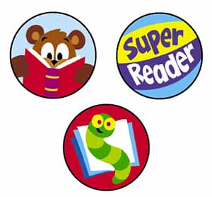 Trend Enterprises Super Spots Stickers, Reading Celebration (T 46151)