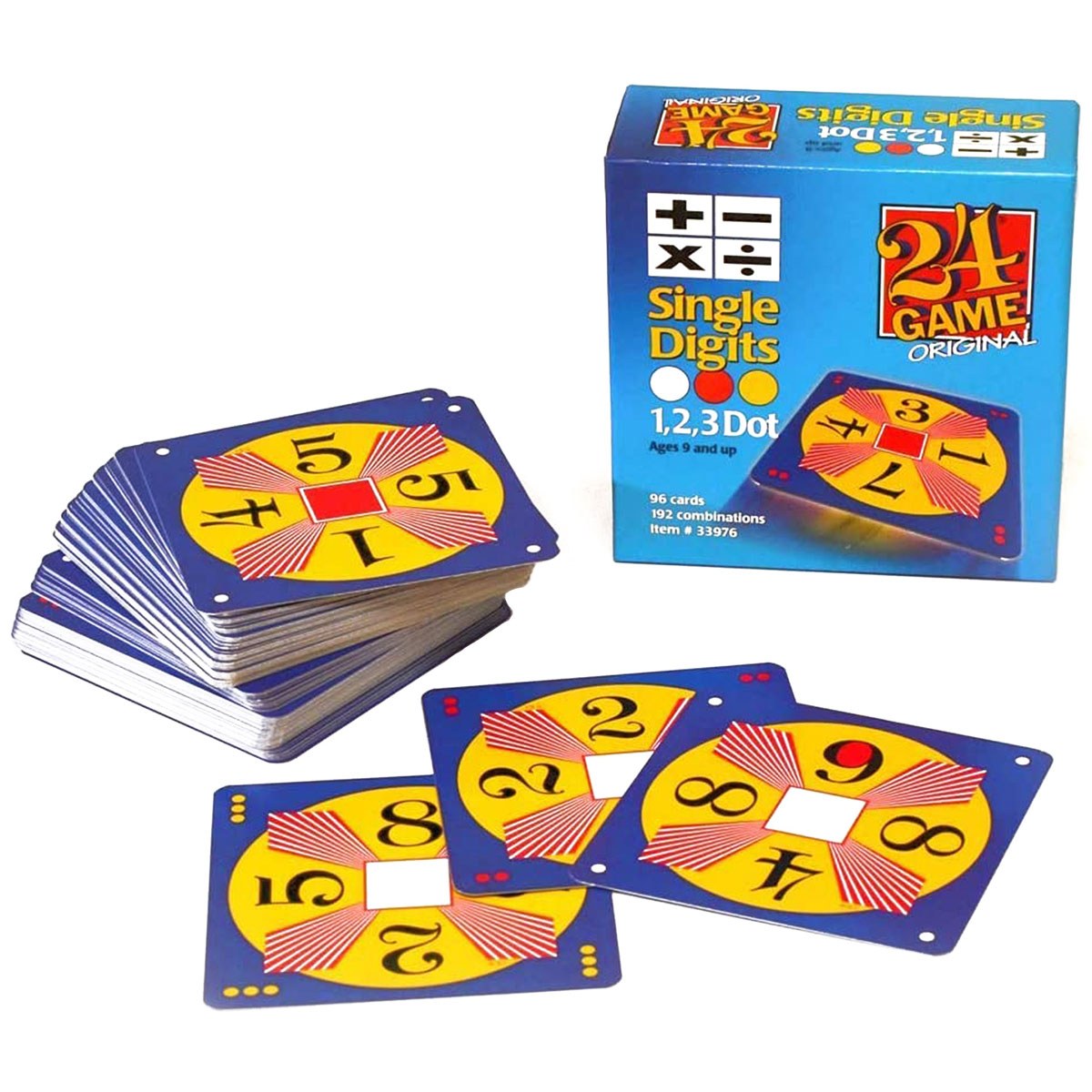 24 Game Original Single Digits 1,2,3 Dot Game (24G 33976)