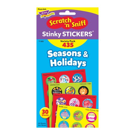 Trend Enterprises Scratch 'N Sniff Scented Stickers, Seasons And Holidays (T 580)