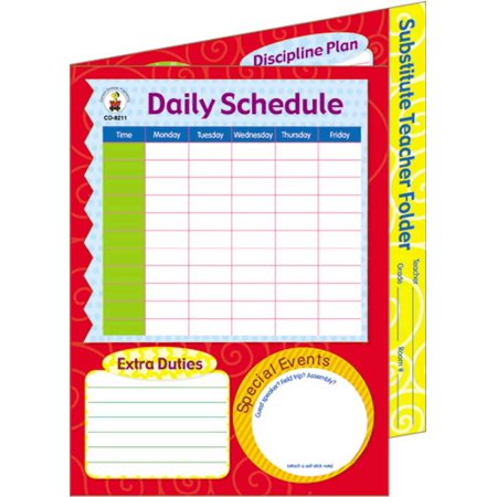 Carson Dellosa Substitute Teacher Folder (CD 8211)