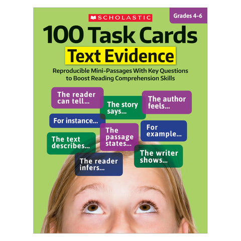 Scholastic 100 Task Cards, Text Evidence (SC 811301)