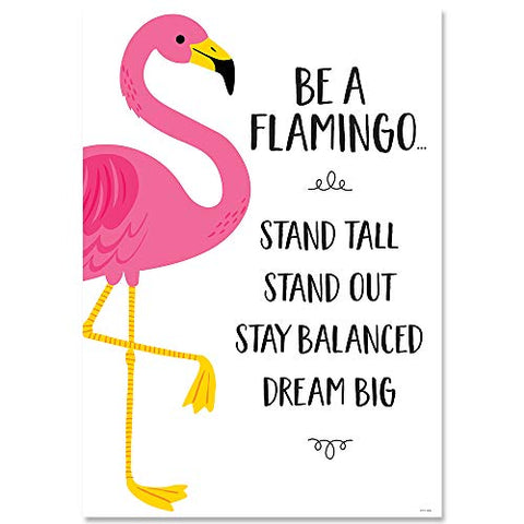Creative Teaching Press Be A Flamingo... Palm Paradise Inspire U Poster (CTP 10243)