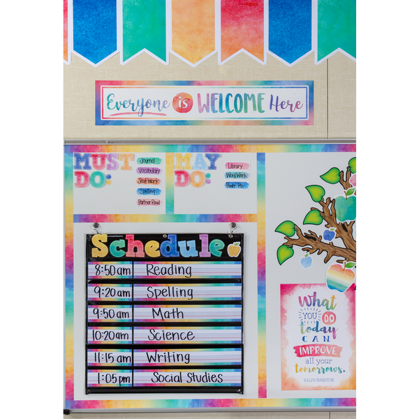 Teacher Created Watercolor Everyone is Welcome Here Banner (TCR 4394)
