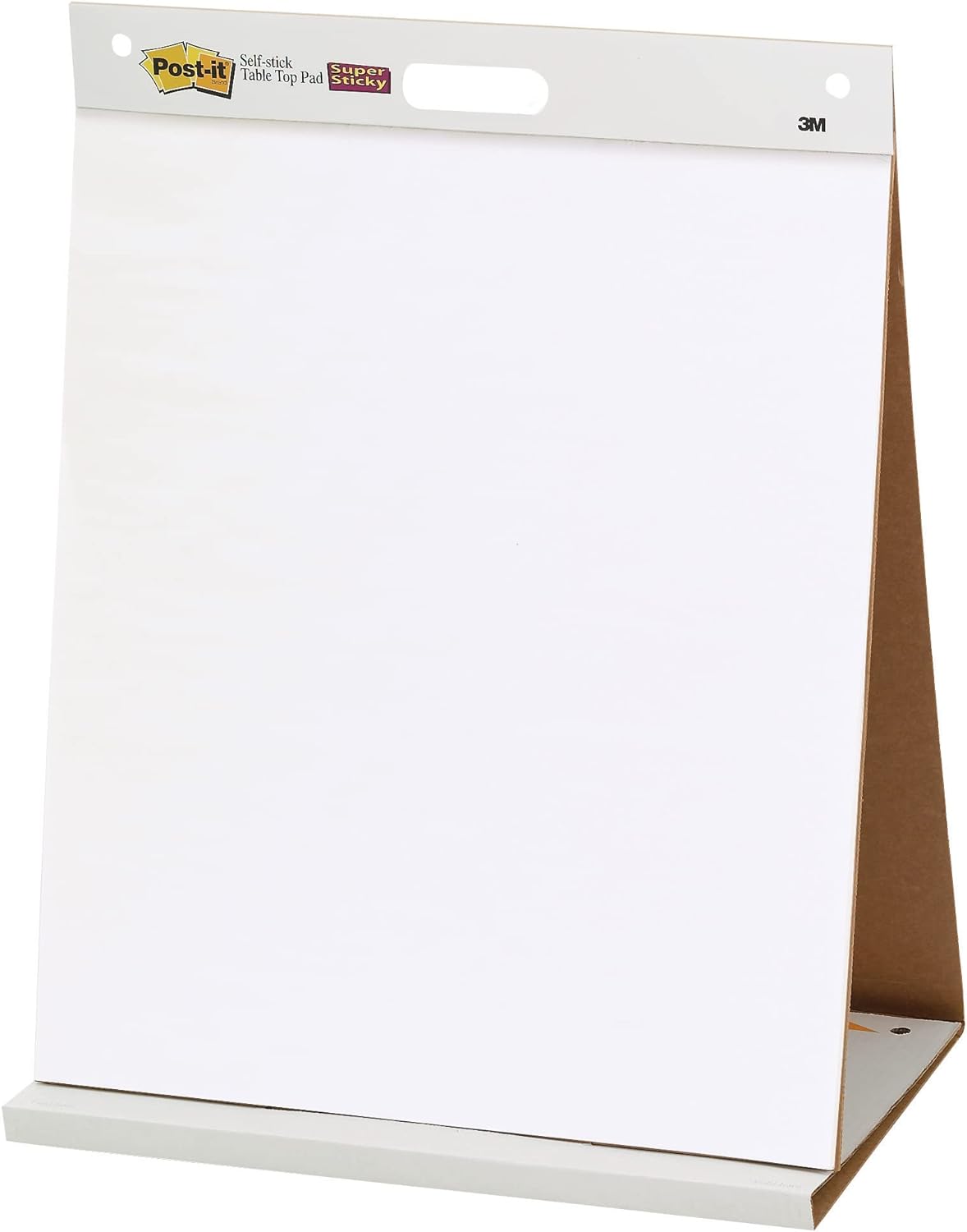 Post-it Super Sticky Tabletop Easel Pad, 20" x 23", White Pad Of 20 Sheets (MMM 563R)