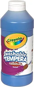 Crayola Artista II Washable Tempera Paint, 16 oz., Assorted Colors