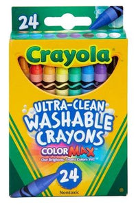 Crayola Ultra-Clean Washable Crayons, 24 Count (52-0138)